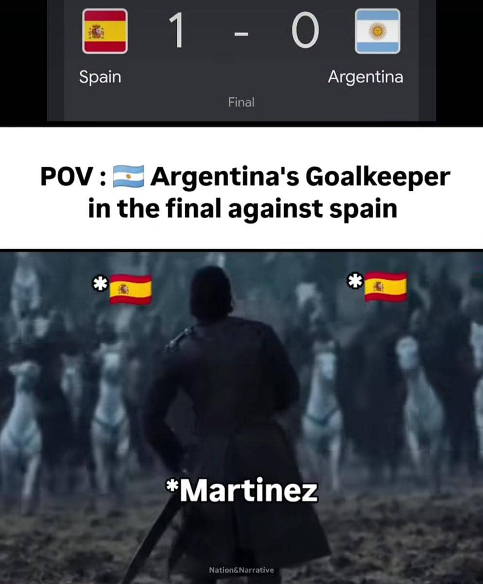 7 Meme Kiper Argentina Kewalahan Lawan Spanyol saat Final Piala Dunia