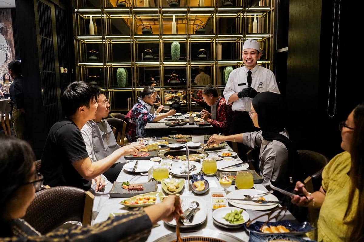 Potret suasana Gochisō Yakiniku Grill, di Nagano Restaurant, VASA Hotel Surabaya
