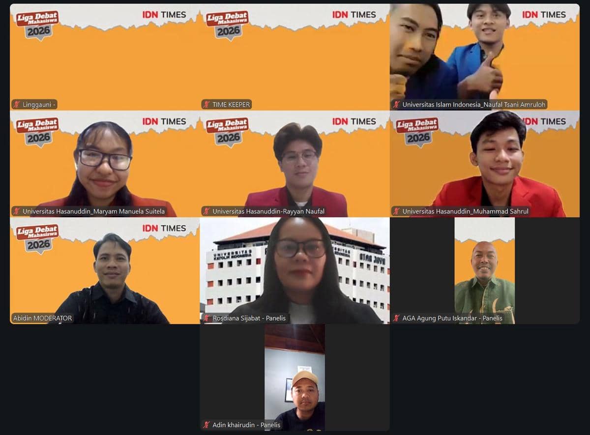 Liga Debat IDN Times 2026, Juara Bertahan Melaju ke Babak 8 Besar