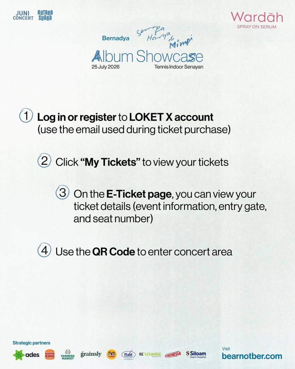 Cara masuk ke venue showcase Bernadya (instagram.com/antara.suara)