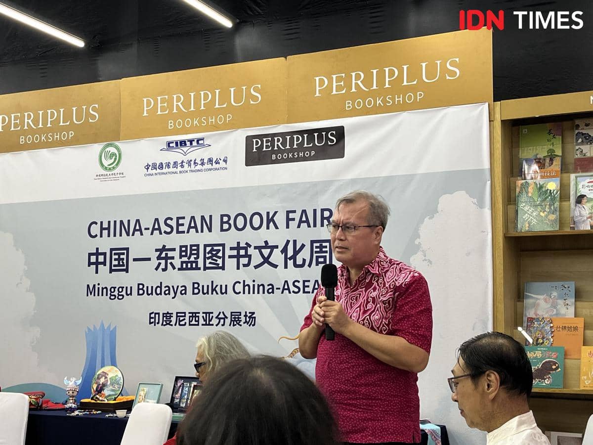 Pembukaan acara Periplus x CIBTC bertajuk Pekan Budaya Buku Tiongkok-ASEAN 2026 (2026 China-Asean Book Culture Week) pada Jumat (24/7/2026)