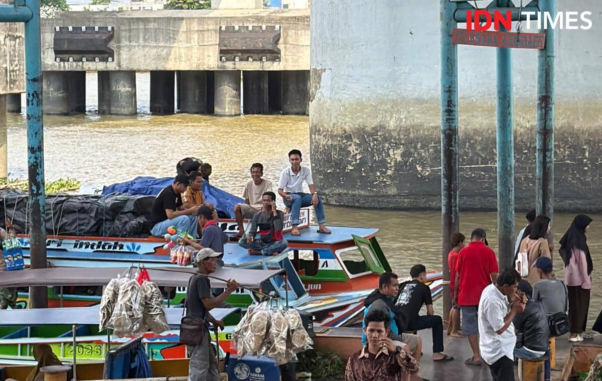 Alat transportasi di Sungai Musi Palembang