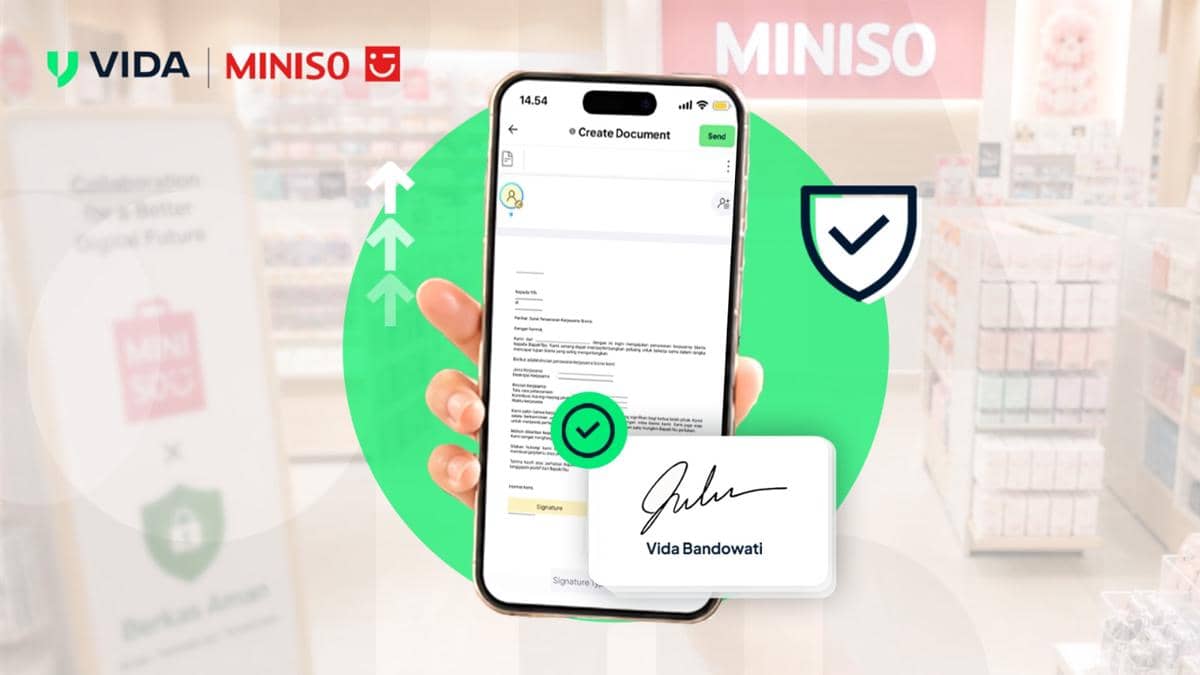 MINISO Digitalisasi 400 Dokumen per Bulan dengan VIDA Sign