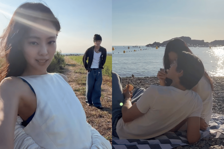 Jennie BLACKPINK dan Nah Kai di behind the scene MV Less Than A Lover (instagram.com/oddatelier)