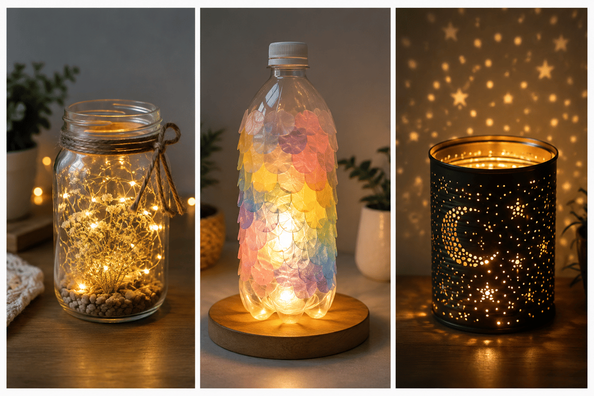 DIY Lampu Tidur dari Barang Bekas, Hemat dan Estetik!
