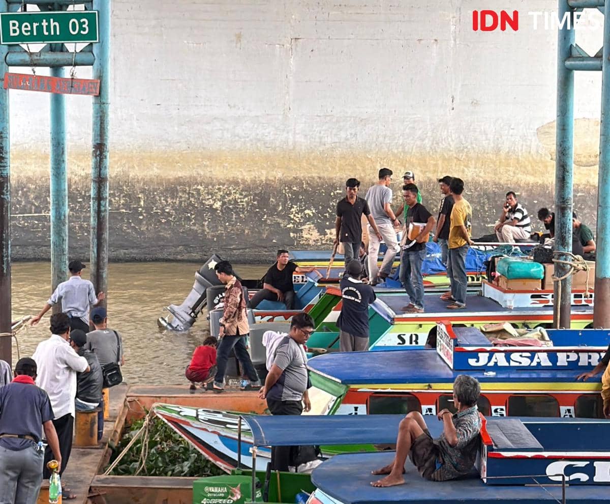 Pendapatan Pengemudi Ketek Palembang Merosot, Sepi Penumpang usai Libur Sekolah