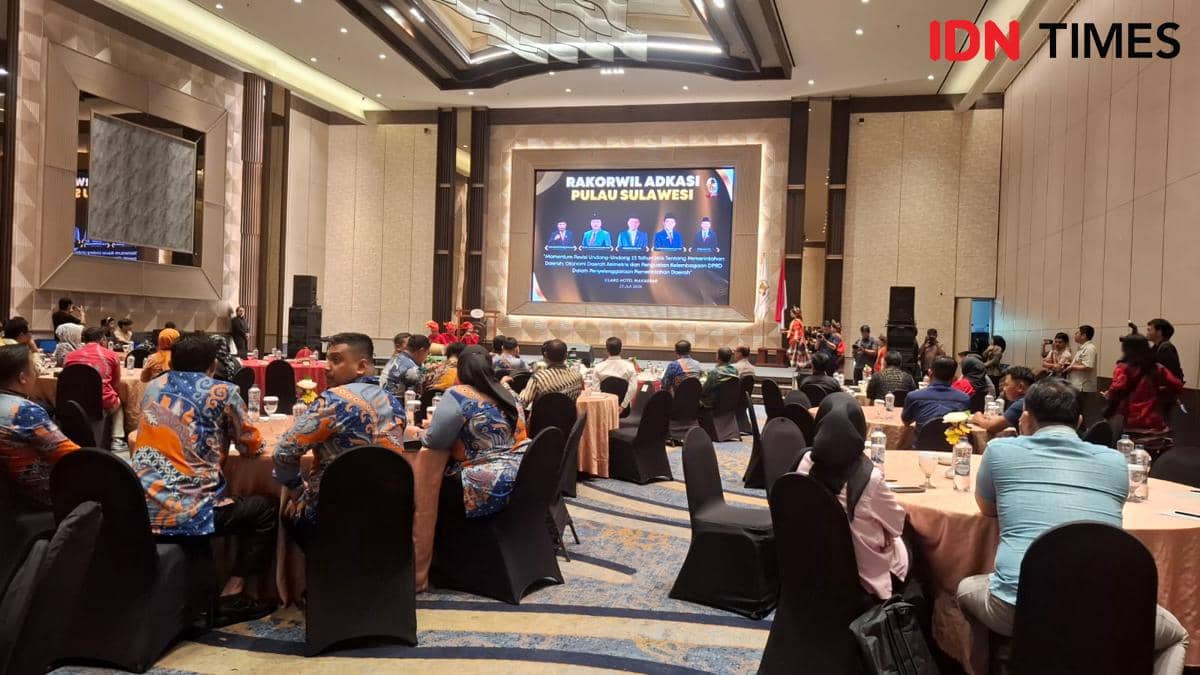 Rapat Koordinasi Wilayah (Rakorwil) ADKASI se-Sulawesi di Hotel Claro Makassar, Kamis (23/7/2026). IDN Times/Darsil Yahya