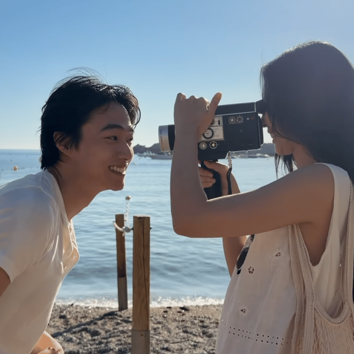 Jennie BLACKPINK dan Nah Kai di behind the scene MV Less Than A Lover (instagram.com/jennierubyjane)