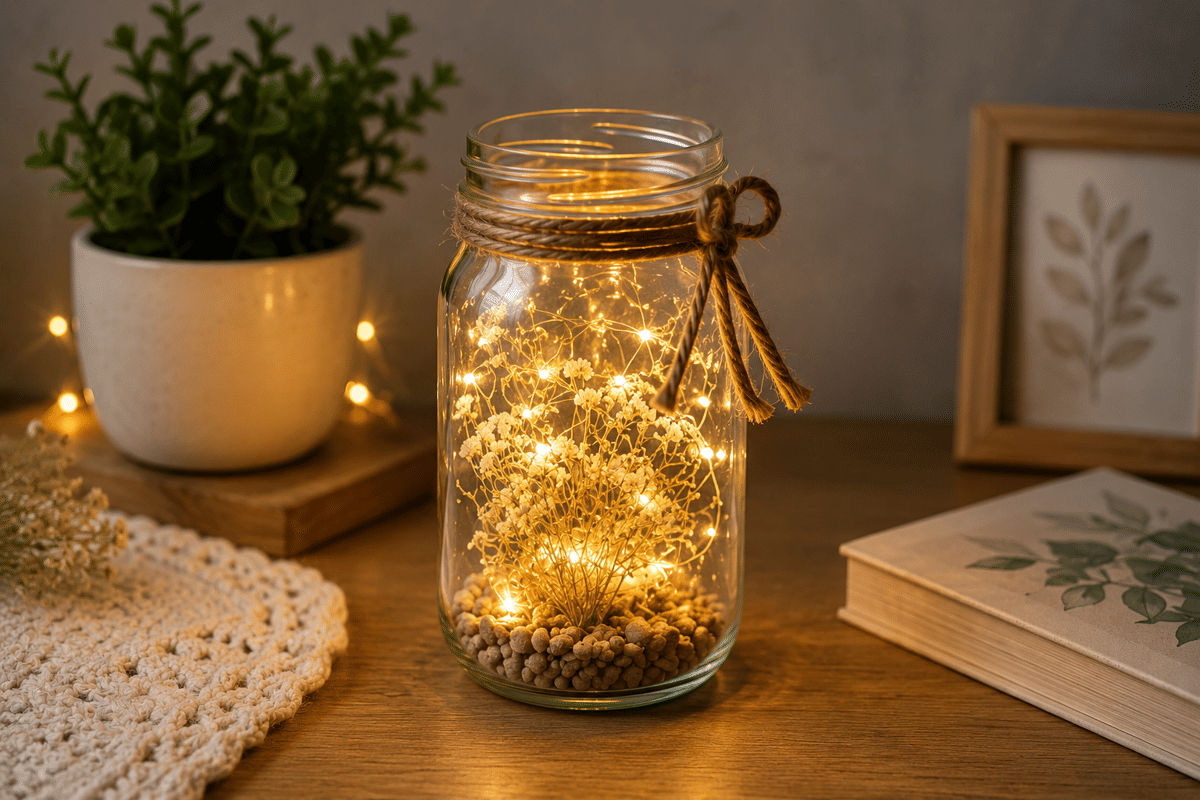 Ilustrasi DIY lampu tidur (generated image by ChatGPT/Robertus Ari)