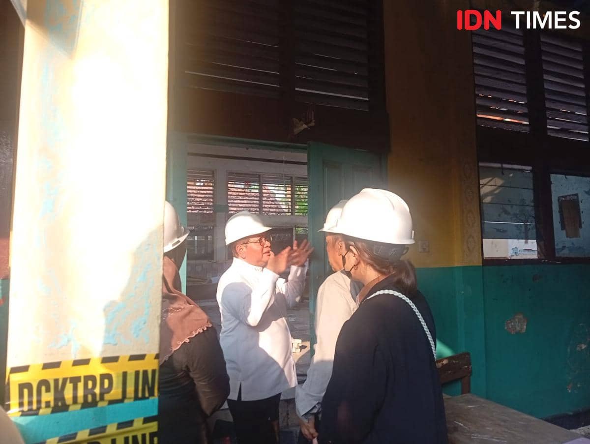 Gubernur DKI Jakarta Pramono Anung mengunjungi SDN Kebayoran Lama 09 Jakarta Selatan, Jumat (24/7/2026). 