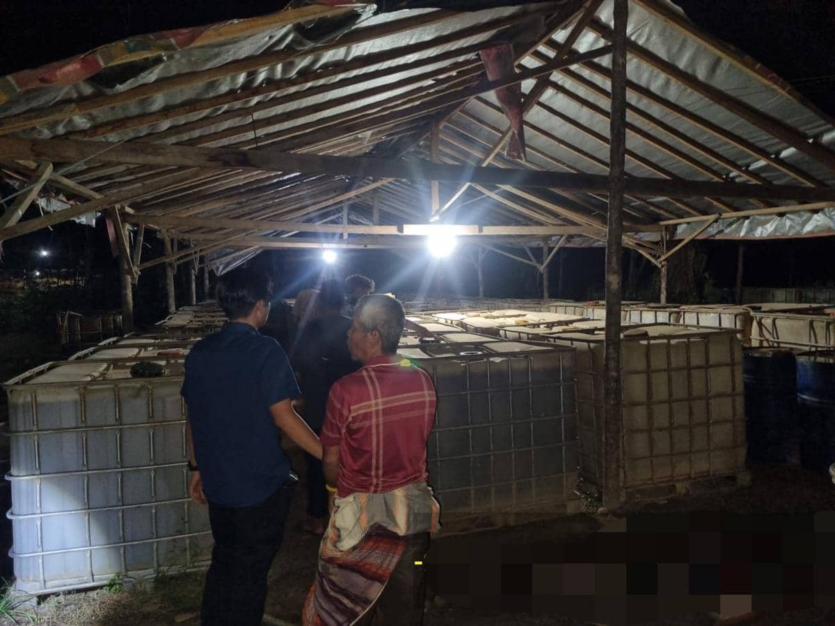Polisi Gerebek Illegal Refinery di Muba Temukan Puluhan Ribu Liter Minyak