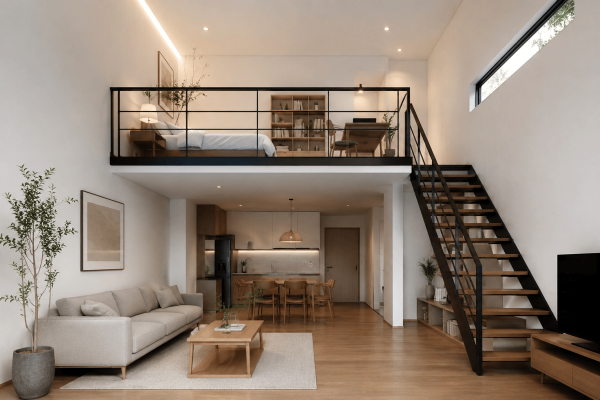 5 Inspirasi Mezzanine Minimalis agar Rumah Kecil Terasa Lebih Luas
