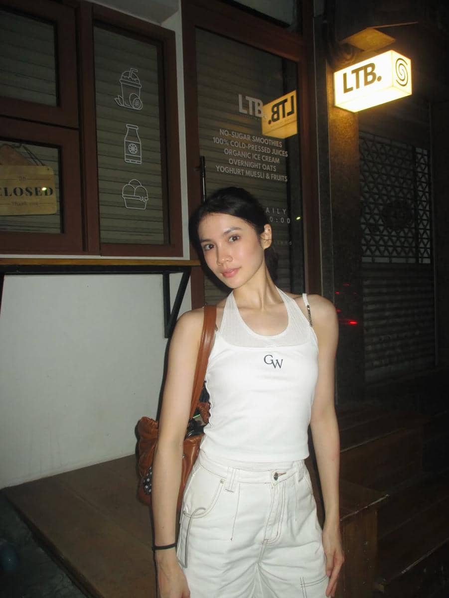 OOTD nuansa putih ala Diandra Agatha