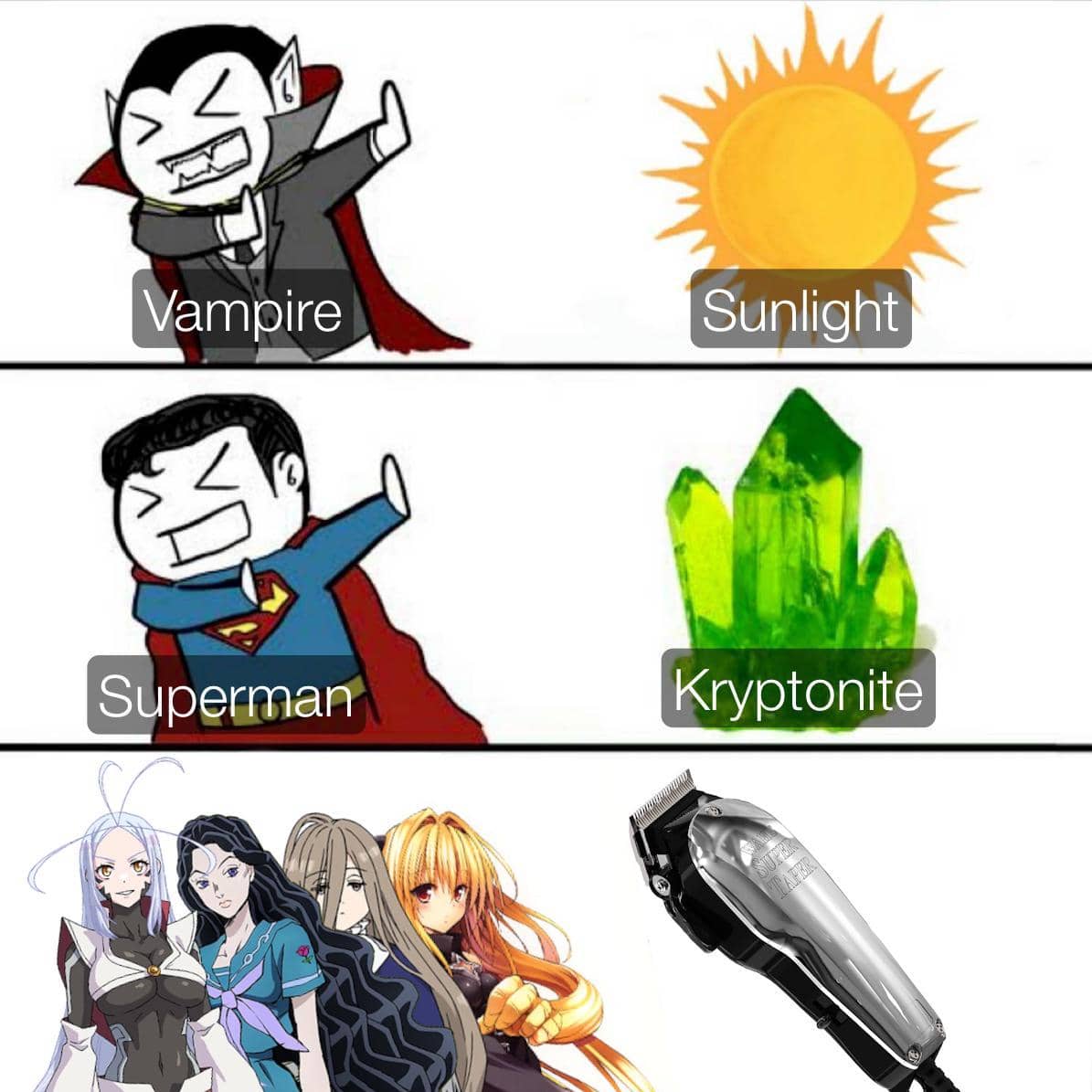 meme anime tentang ketakutan terbesar