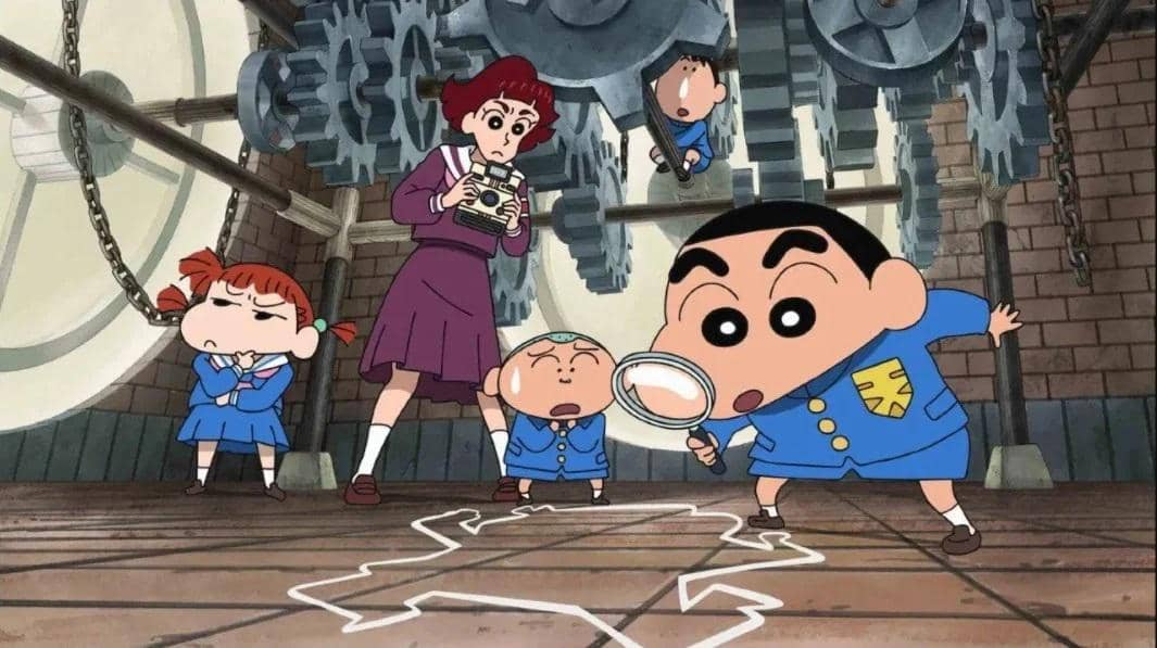 Cuplikan film Crayon Shinchan: Shrouded in Mystery! The Flowers of Tenkazu Academy produksi SHIN CHAN BROTHERS.