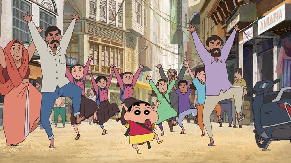 Cuplikan film animasi Crayon Shinchan: Super Hot! The Spicy Kasukabe Dancers yang dirilis GSCinemas.