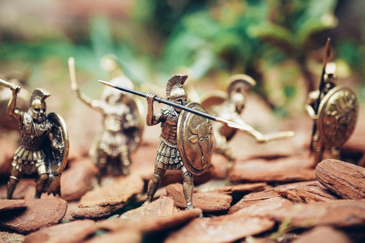 Miniatur pasukan Sparta