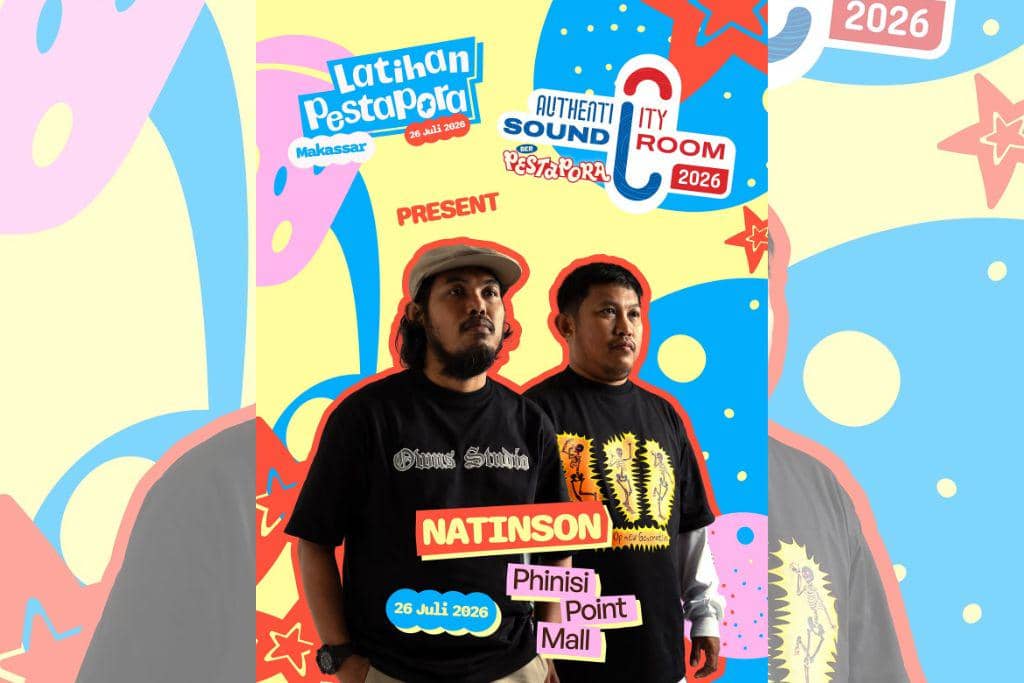 Poster Latihan Pestapora Makassar yang berlangsung pada 26 Juli 2026.
