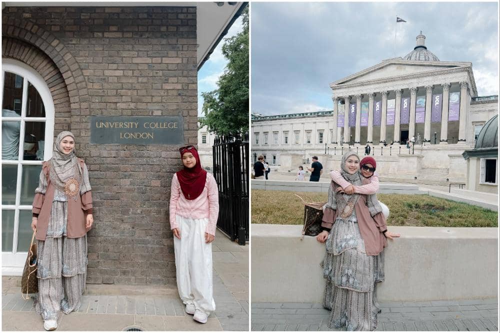 10 Potret Oki Setiana Dewi ajak Maryam ke University College London