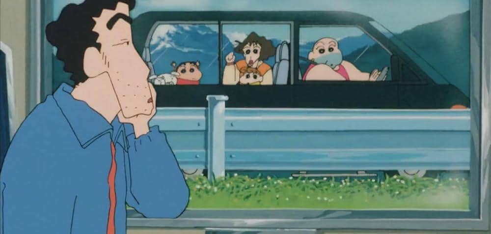 Cuplikan adegan dalam film animasi Crayon Shinchan: Pursuit of the Balls of Darkness berdasarkan materi IMDb.