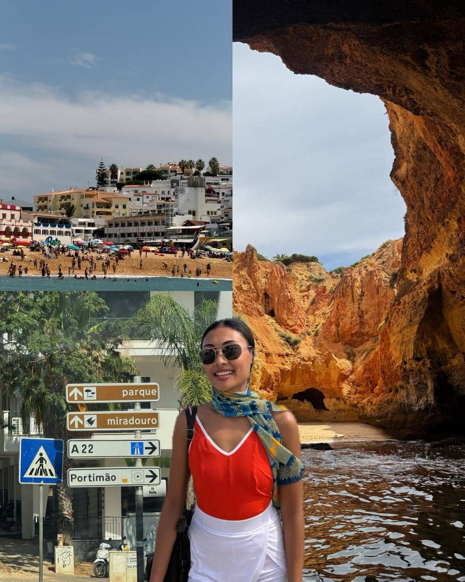 Novia Bachmid berlibur di Portimão