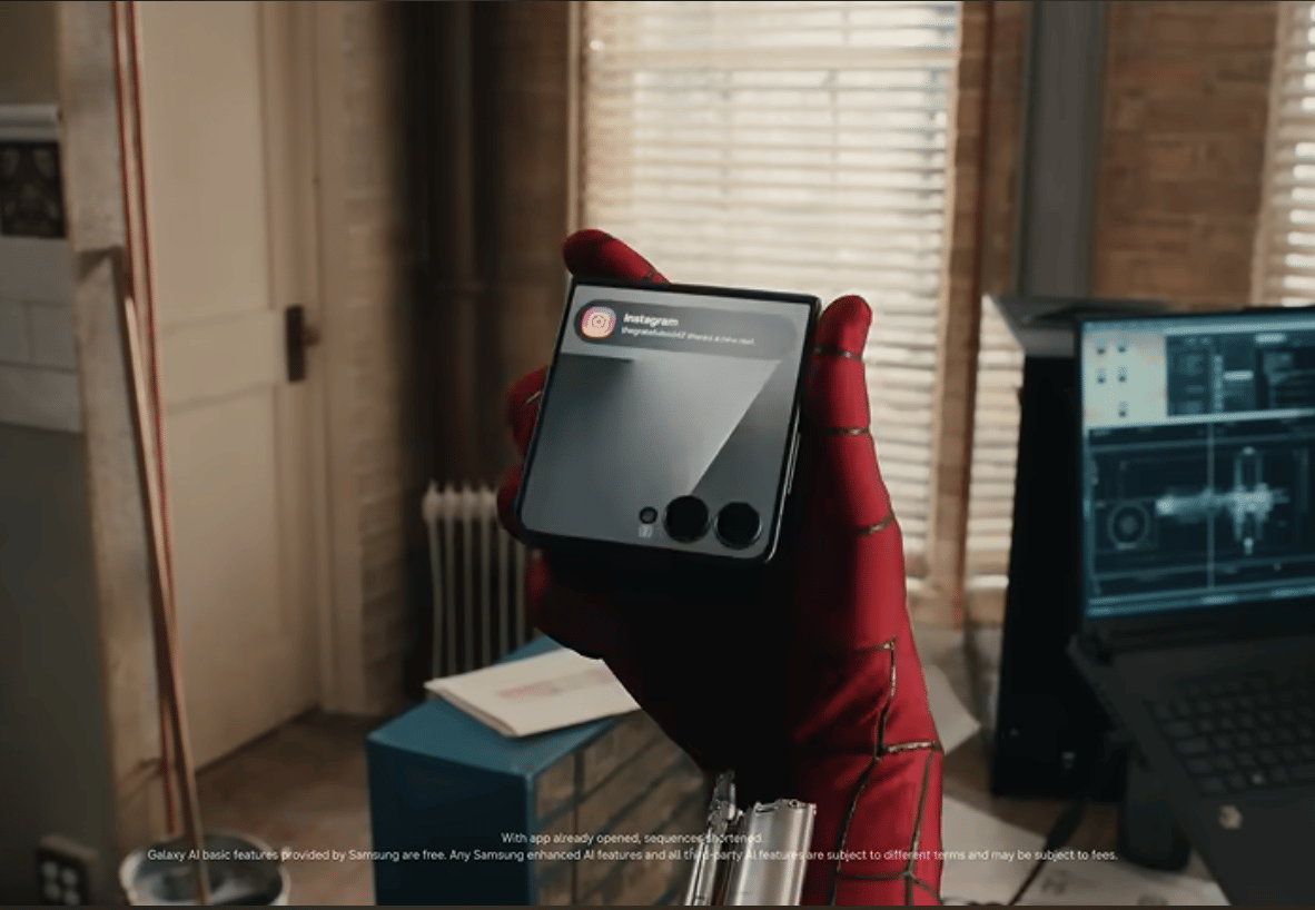 potongan scene dalam campaign promosi Spider-Man: Brand New Day