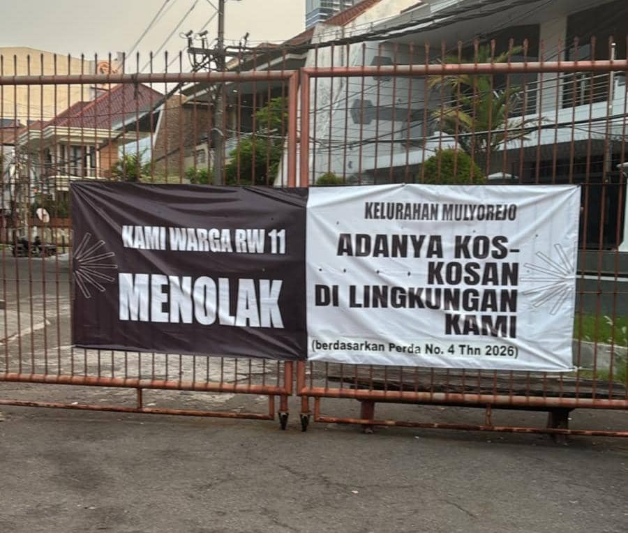 Warga Perumahan Dharmahusada Surabaya Tolak Pembangunan Kos-kosan