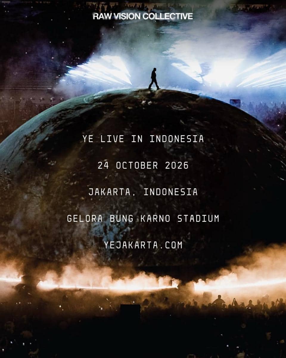 Konser Kanye West bertajuk Ye Live in Jakarta 2026 (instagram.com/rawvision.collective)