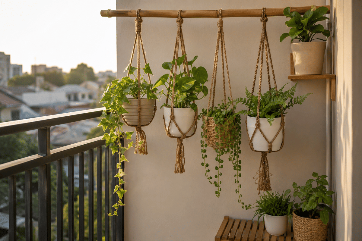 DIY Tempat Tanaman Gantung untuk Balkon Kos, Hemat Tempat Bikin Asri