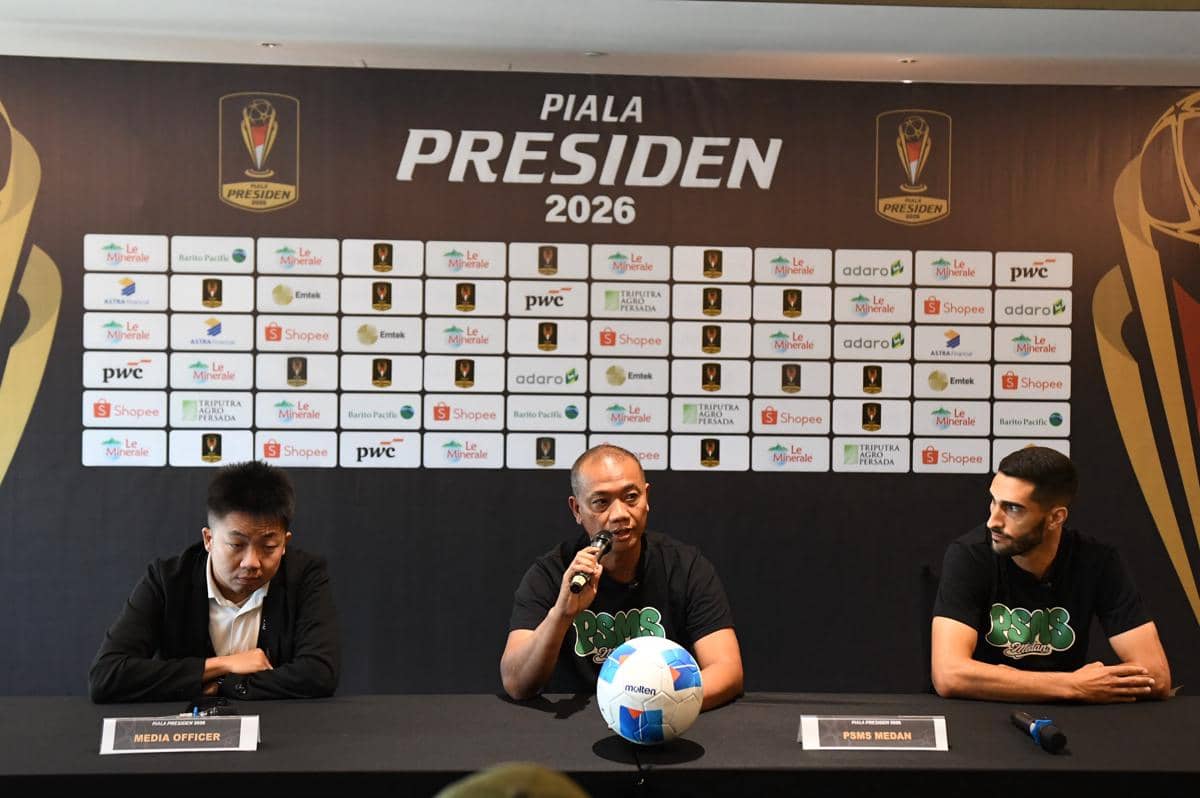 Pelatih PSMS Eko Purdjianto jelang hadapi Port FC pada laga perdana Piala Presiden 2026 di Stadion Gelora Bung Tomo, Surabaya, Minggu (26/7/