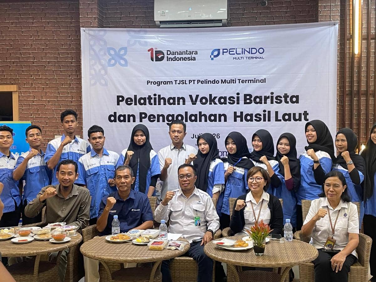 Pelatihan vokasi barista dan pengolahan hasil laut untuk warga Belawan (dok.istimewa)