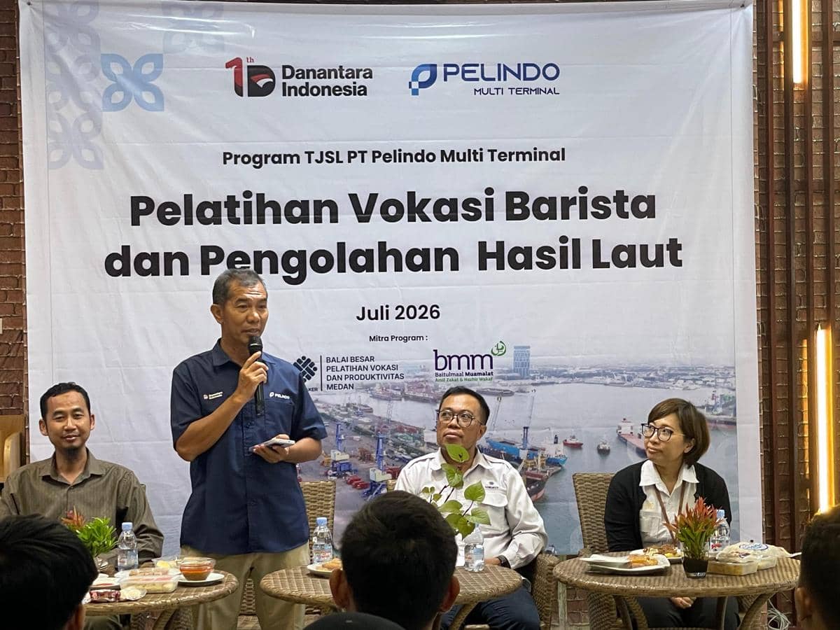 Pelindo Latih Warga Belawan Jadi Barista dan Olah Hasil Laut