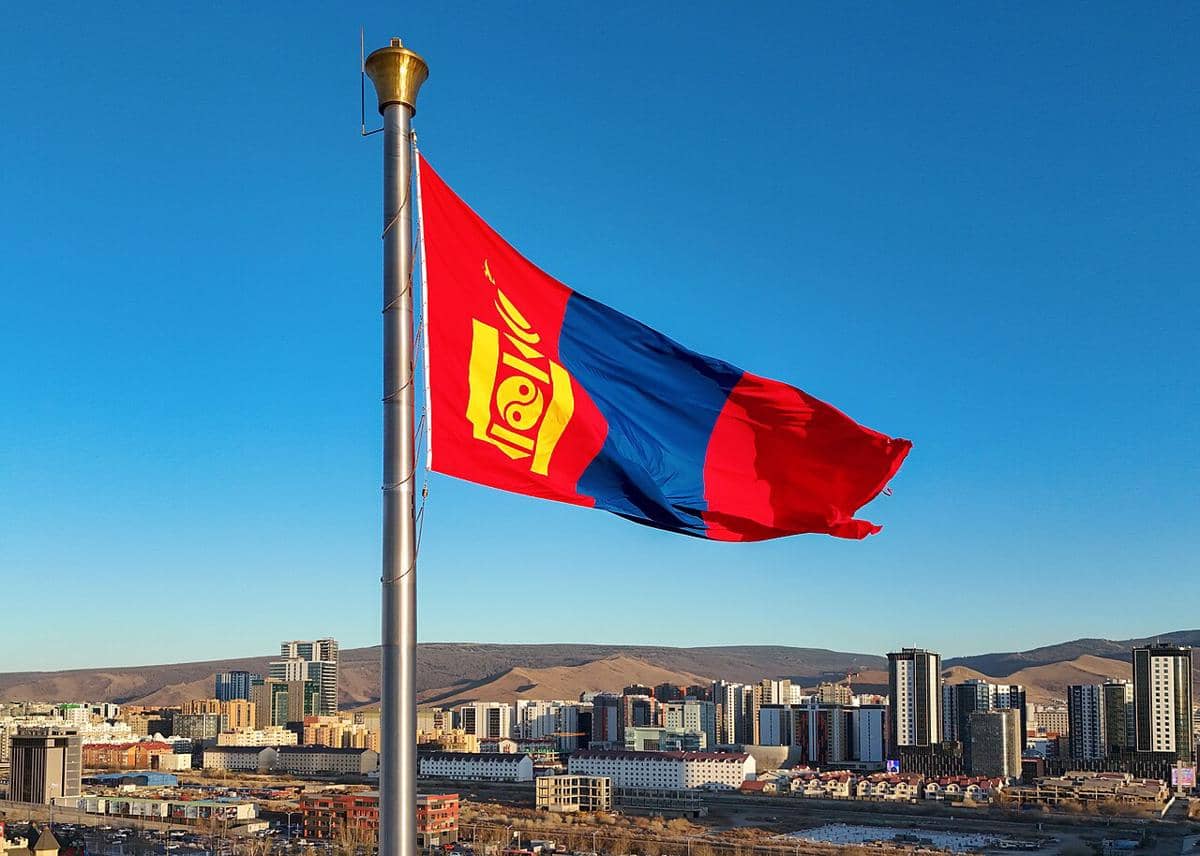 ilustrasi bendera Mongolia