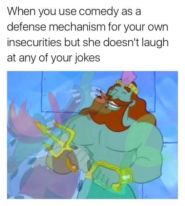 meme SpongeBob tentang kurang percaya diri