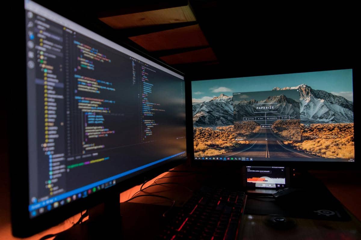 ilustrasi layar monitor