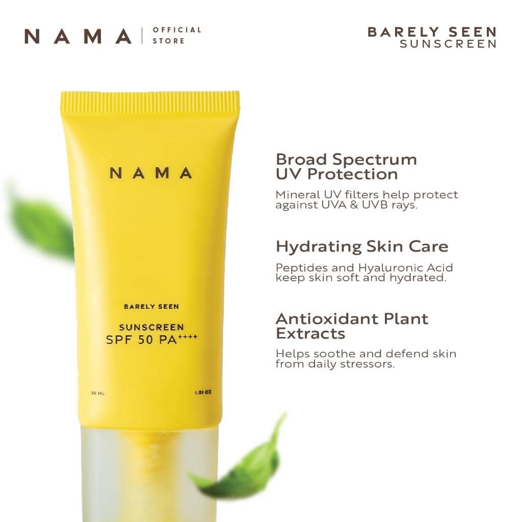 NAMA Beauty Barely Seen Sunscreen SPF 50 PA++++