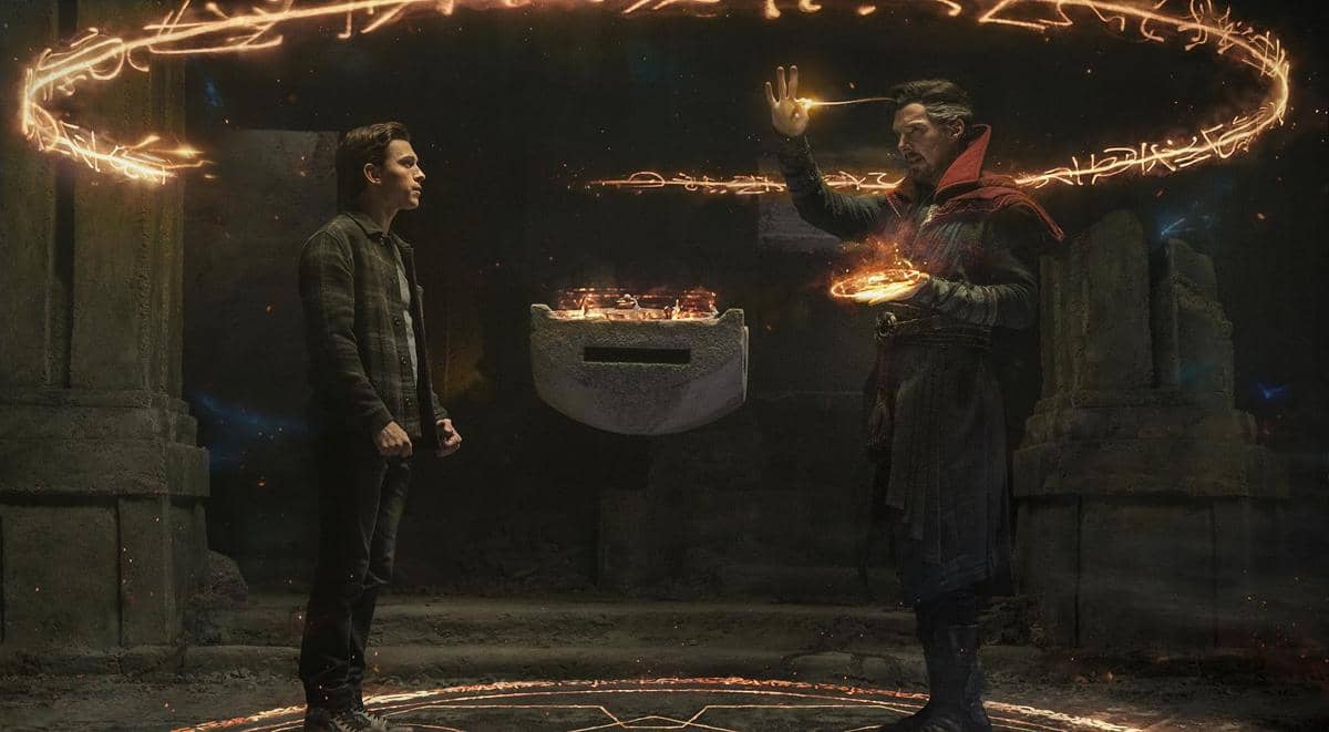 Peter Parker dan Doctor Strange di film Spider-Man: No Way Home