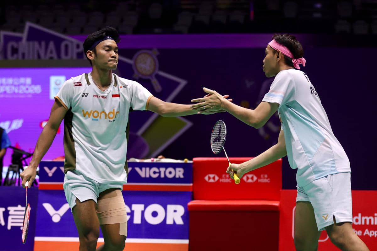 Ganda putra Indonesia, Fajar Alfian/Muhammad Shohibul Fikri menembus final China Open 2026 (dok.PP PBSI)