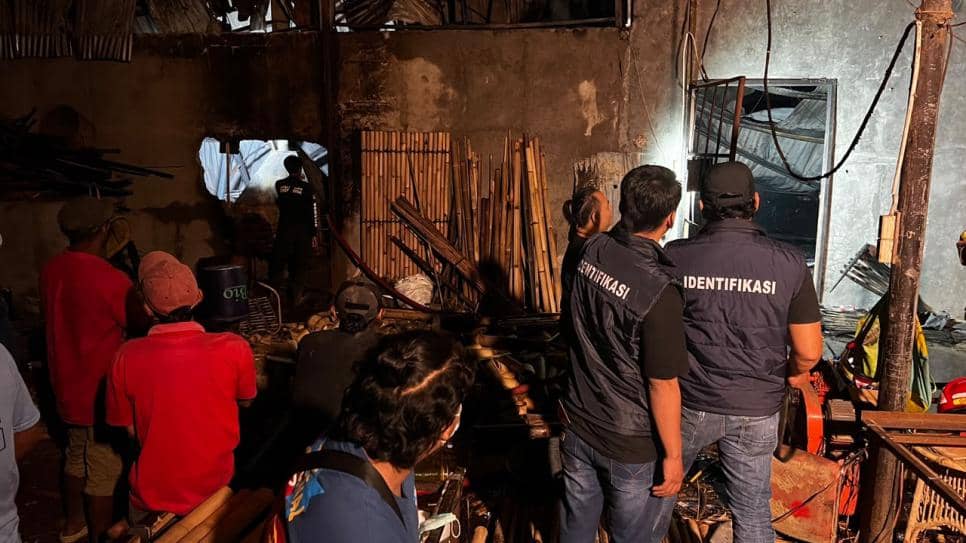 Pabrik Bambu di Pleret Bantul Dilalap Api, Kerugian Capai Rp1 M