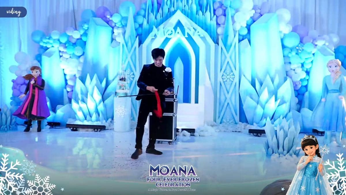 dekorasi pesta ulang tahun Moana, anak Ria Ricis