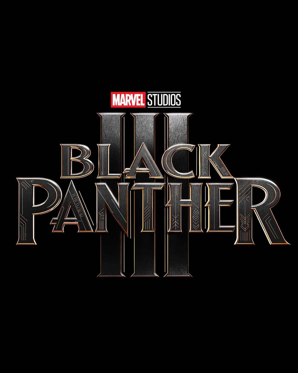 Logo resmi film Black Panther 3 yang diumumkan Marvel Studios di acara San Diego Comic-Con 2026