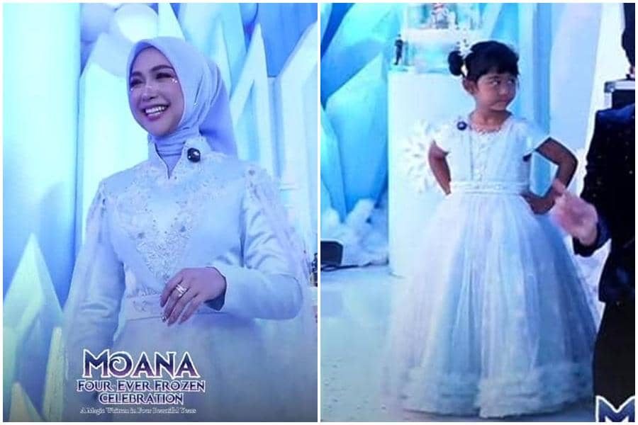 Gaya Ricis dan Moana di Ulang Tahun Ke-4, Glamor Elegan Jadi Princess!