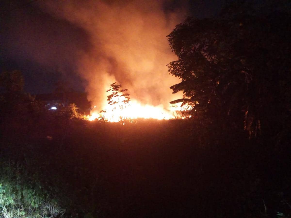 Kebakaran lahan di Kabupaten Tangerang