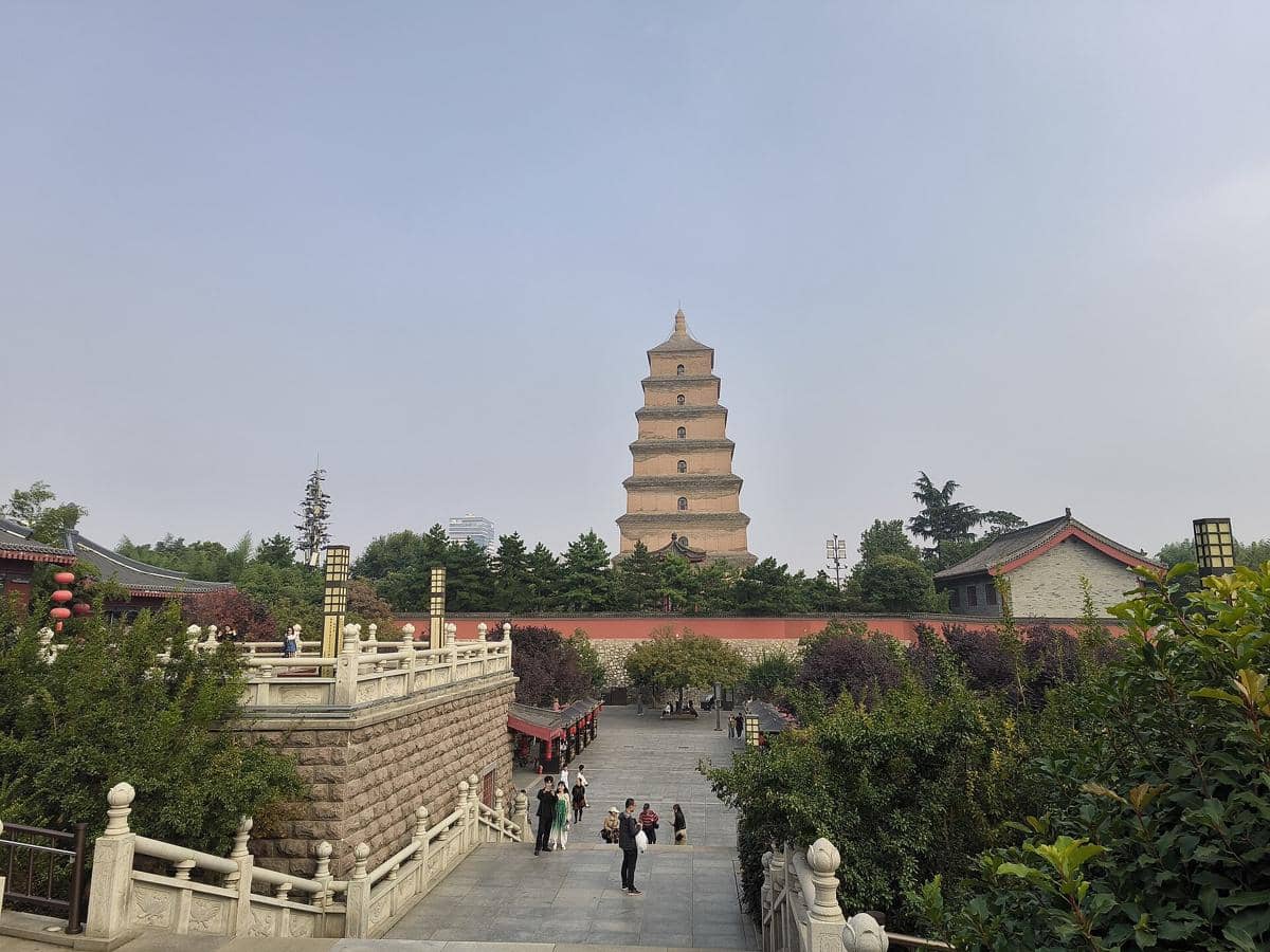 potret Giant Wild Goose Pagoda