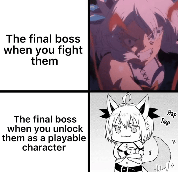 meme anime tentang bos terakhir