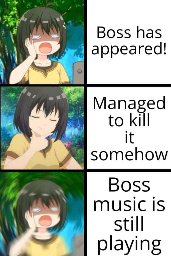 meme anime tentang bos terakhir