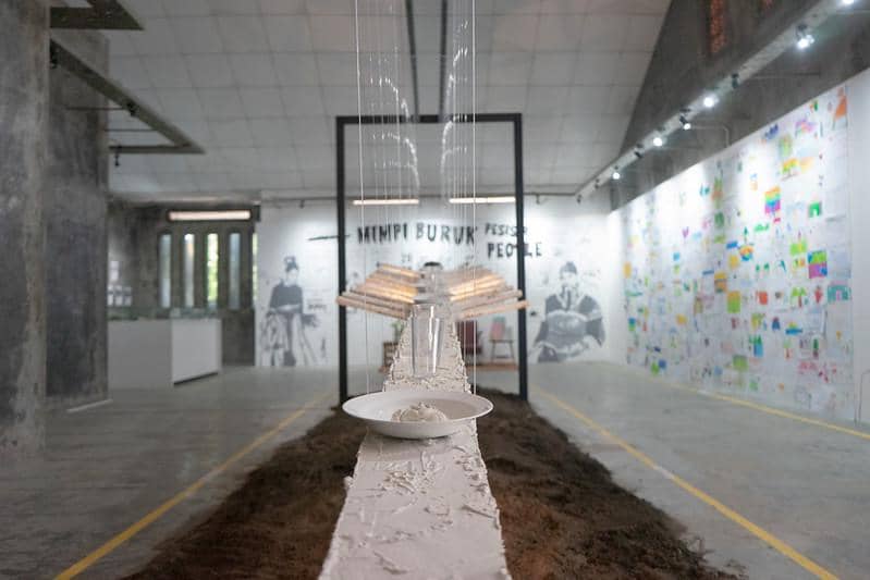 Suasana penyelenggaraan Makassar Biennale 2023 yang berlangsung Makassar.