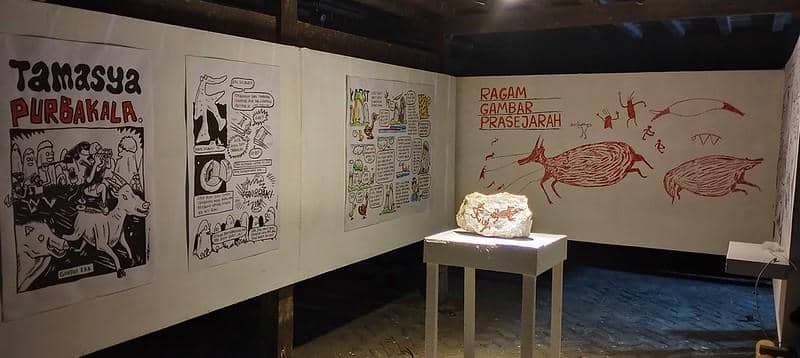 Suasana penyelenggaraan Makassar Biennale 2023 yang berlangsung di Pangkep.