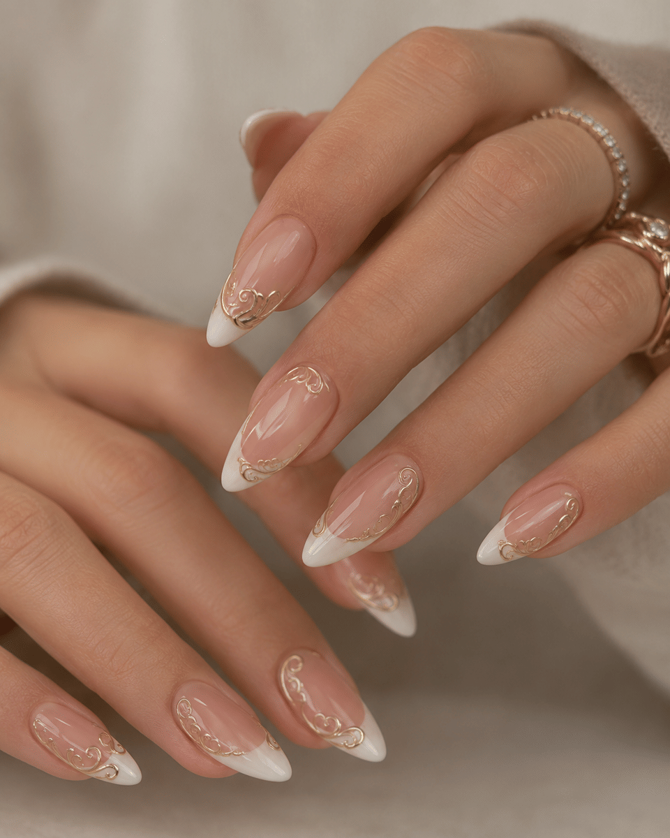 Inspirasi nail art bertema baroque