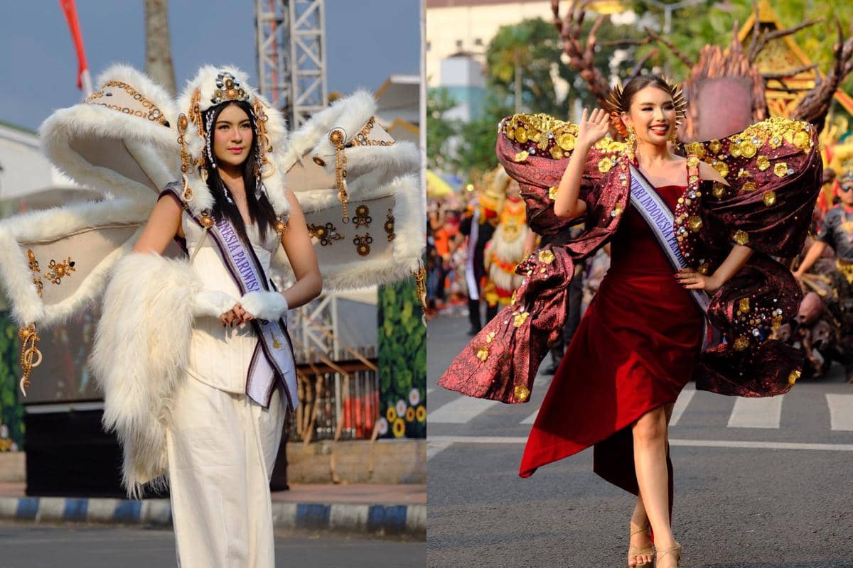 9 Potret Puteri Indonesia di Penutupan Jember Fashion Carnaval 2026
